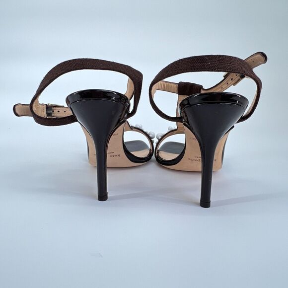 Kate Spade Looker Sz 10B Beaded Sandal Heel Italy Stiletto Dressy Summer NIB - Picture 7 of 9